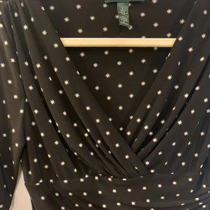 Ralph Lauren 3/4 inch sleeve dress - V neck